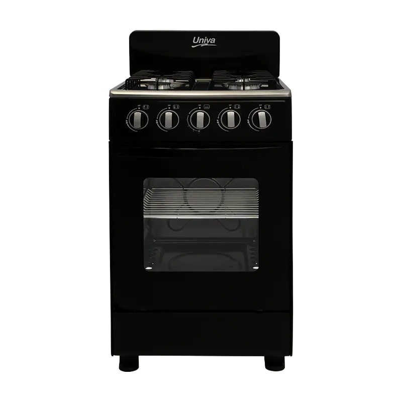 UG555 - UNIVA BLACK FREESTANDING GAS STOVE