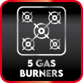 5 Burner Gas Hob