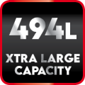 Extra Large Capacity 494L